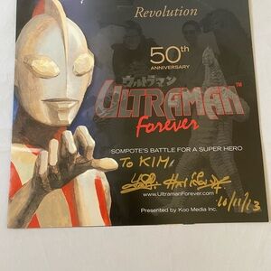 Ultraman 50th Anniversary signed autographed commemorative program Gundam anime